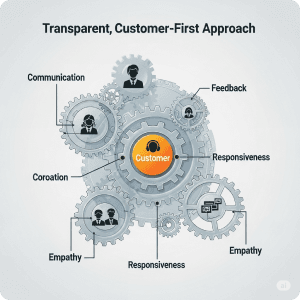 Transparent, Customer First Approach